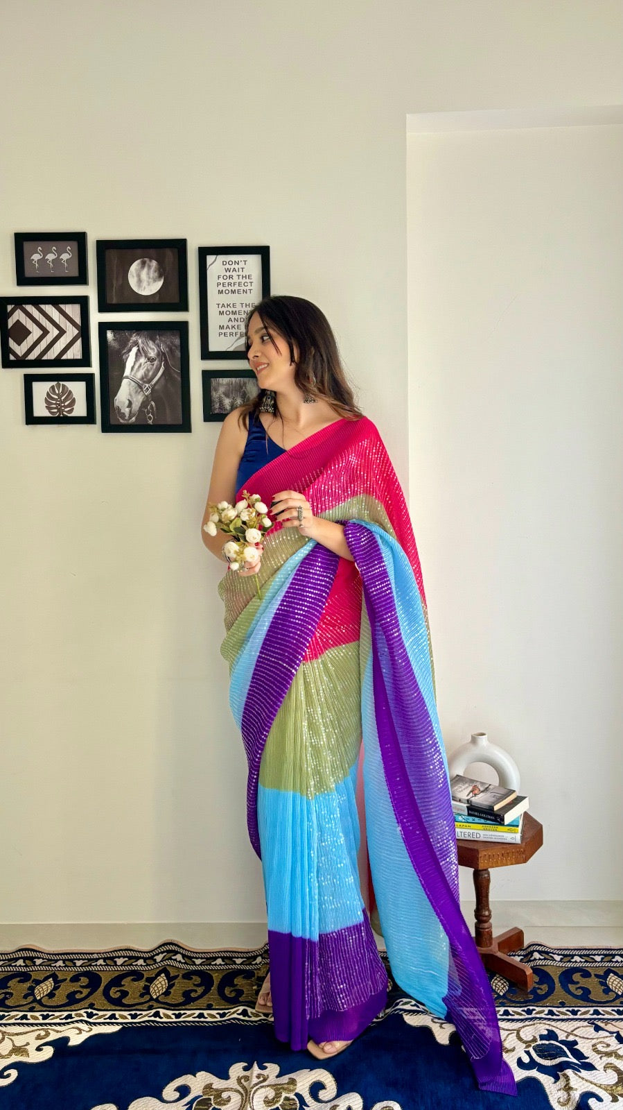 Celebrity Inspired Sequence Saree